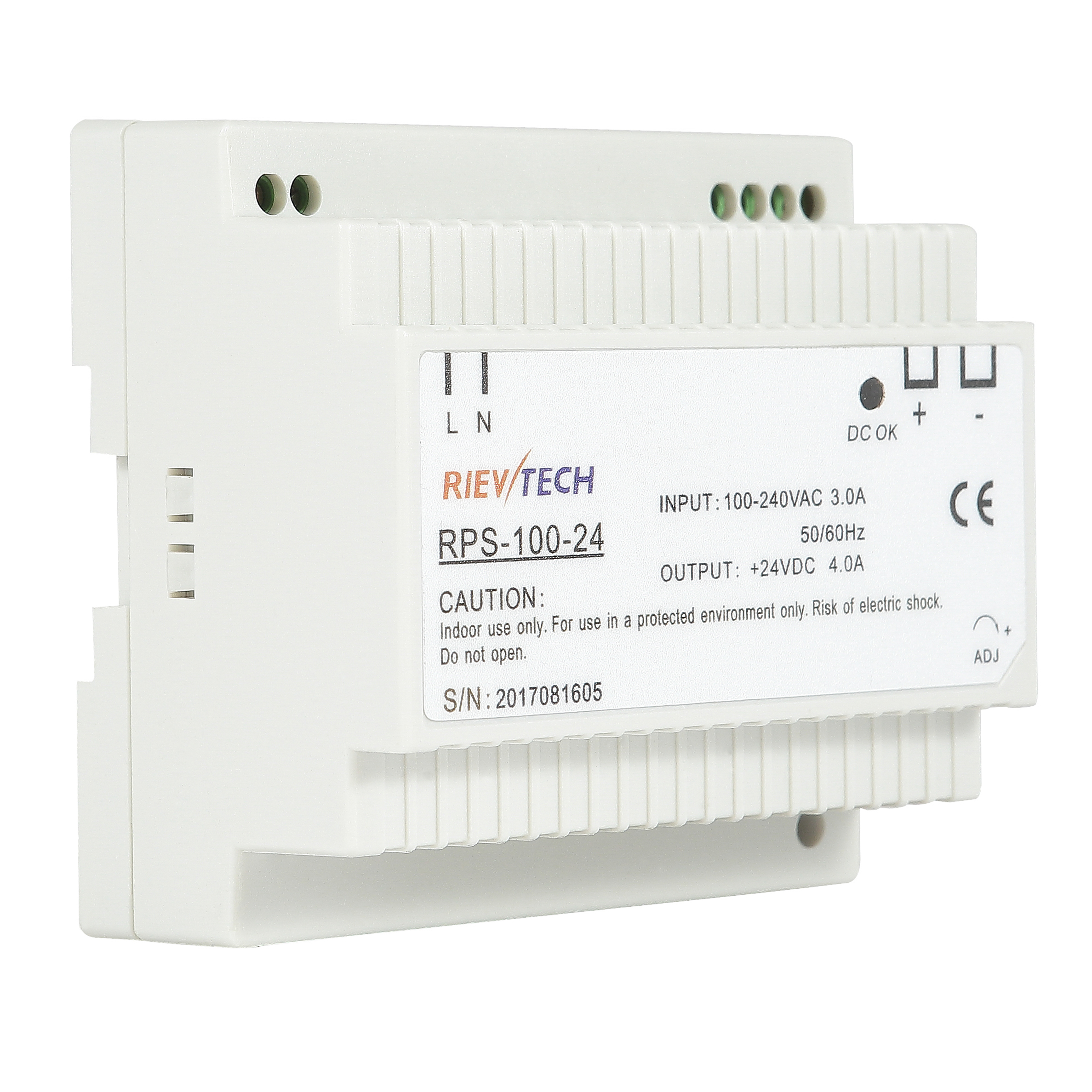 100W-DIN Rail switching power supply RPS-100 series