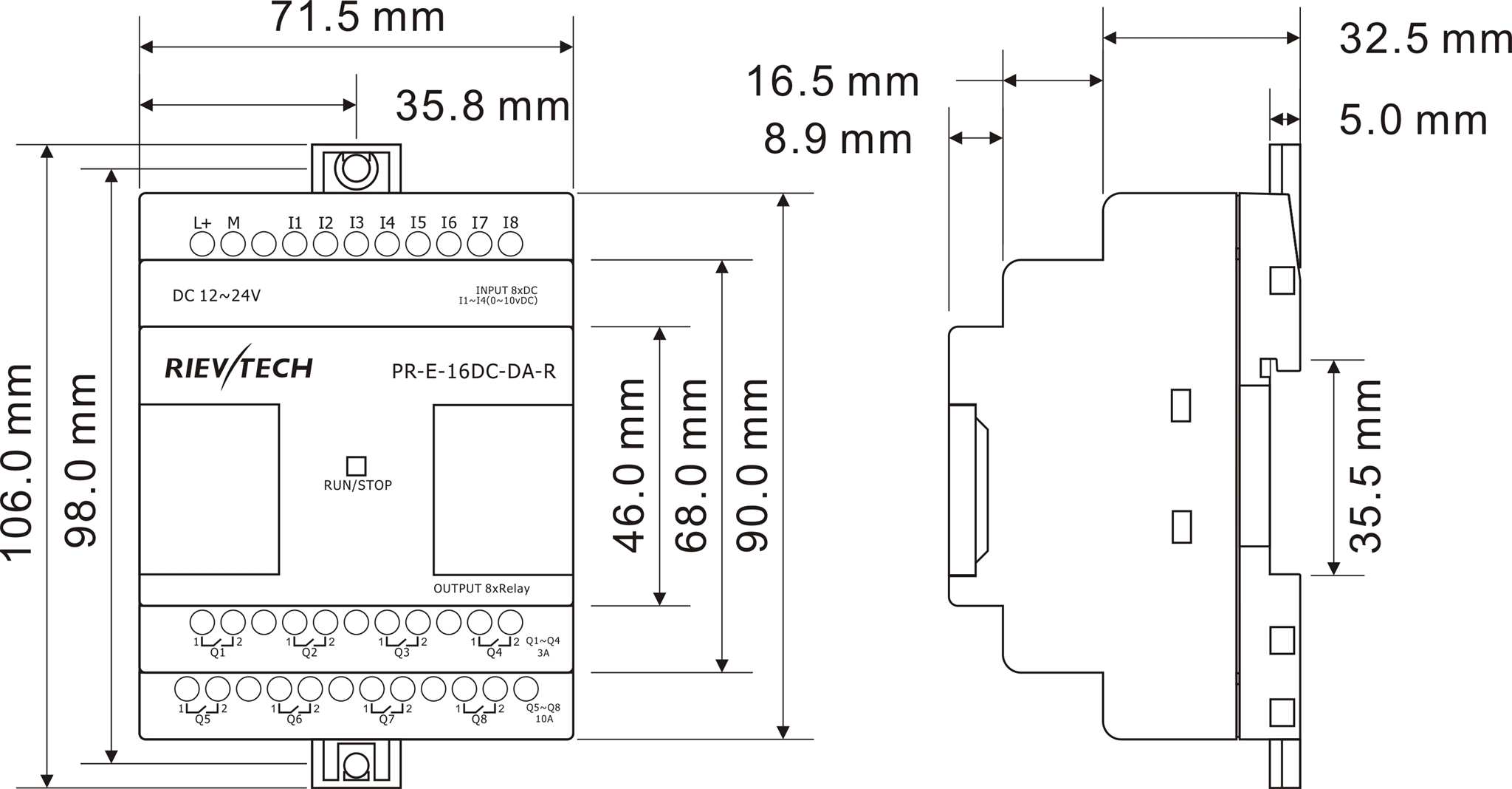 Pr Module Pt100 PR-E-PT100 - Buy PLC, smart relay, controller Product on Rievtech